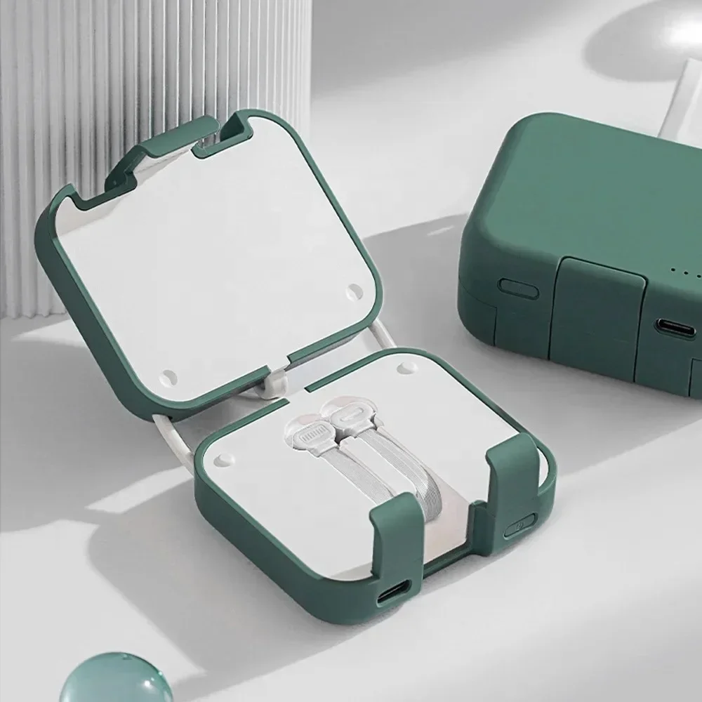 4000mAh For All IPhone Series and Android Phones Power Bank Creative Multi All in One Foldable Battery Charger Power Case