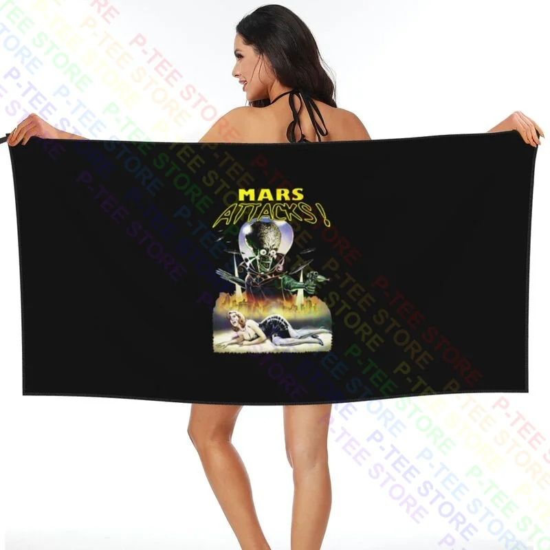 Mars Attacks V10,Movie Poster Quick dry Towel For Gym Non-linting Personalized