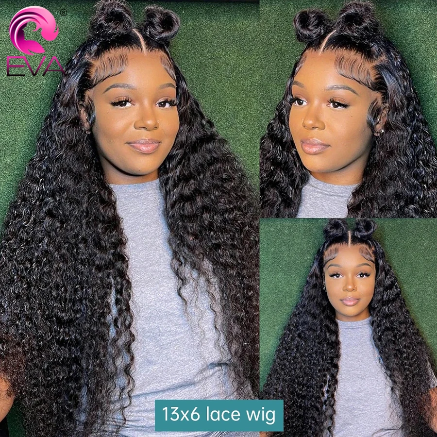 Real HD Lace Frontal Wig 13x6 13x4 Human Hair Wigs HD Lace Wig Melt Skins Curly Wigs For Women Glueless Wig Pre Plucked Hairline image 4