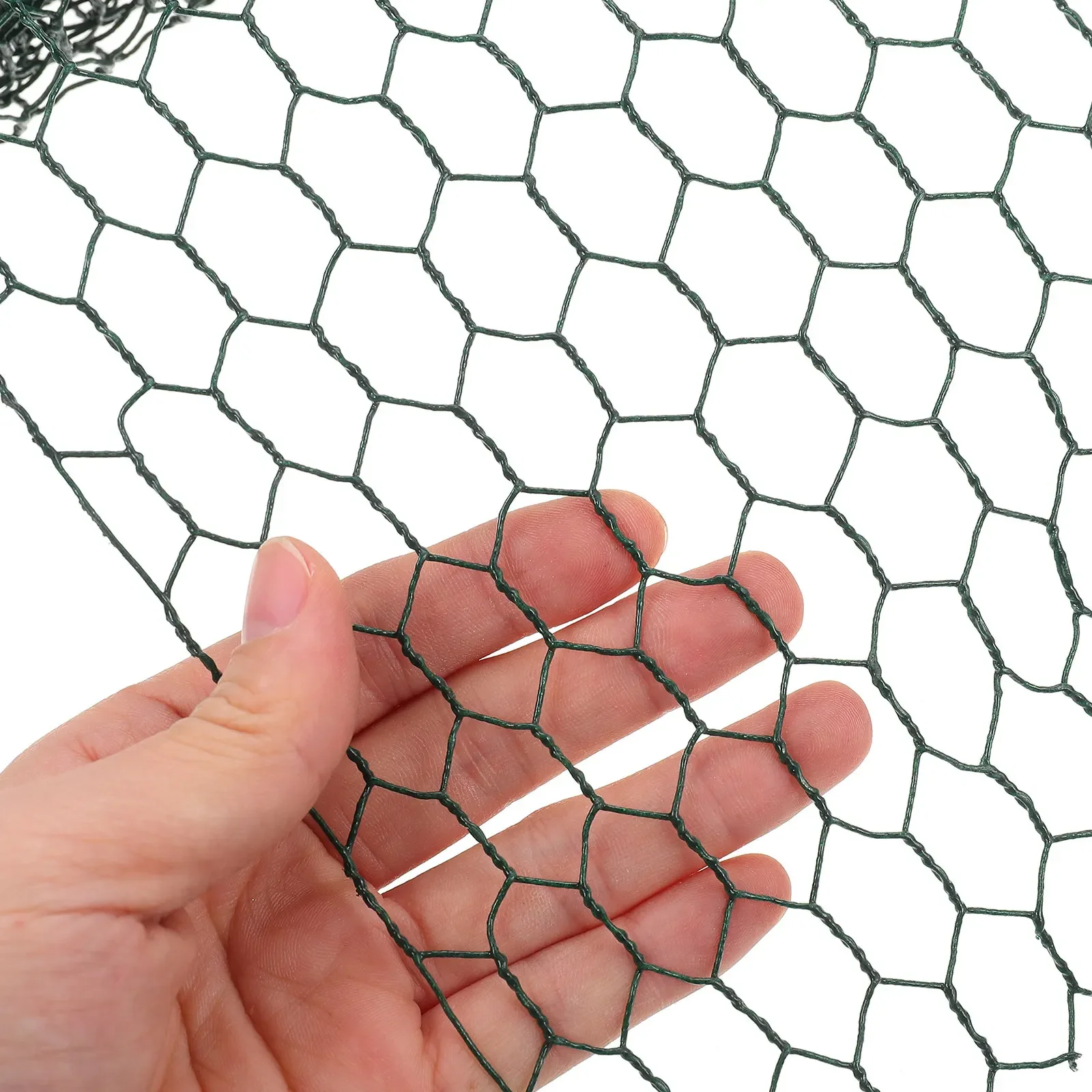 0.3*5 M hexagonal mesh Chicken Wire Net Green Heavy Duty Coated for Garden Fence Farm Animal Enclosure Versatile Outdoor Use