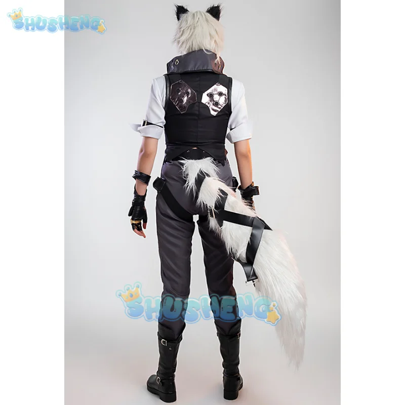 Zenless Zone Zero Von Lycaon Cosplay Costume Wig Game Uniform Tail Rings Victoria Housekeeping New Eridu Halloween for Women Men