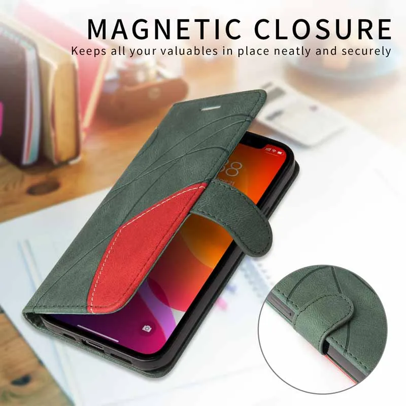 Skórzane etui na telefon Motorola Edge 60 Pro 70 Fusion 50 Neo Plus Edge70 Flip Wallet Cover dla Moto E14 E15 X70 Air X50 Ultra — zdjęcie produktu 6