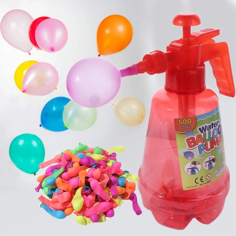 Balloon Pump Water Balloon Inflator Quick-Fill Automatic Balloon Water Filler Kit Large Capacity Easy-to-Use Water Fight Toy