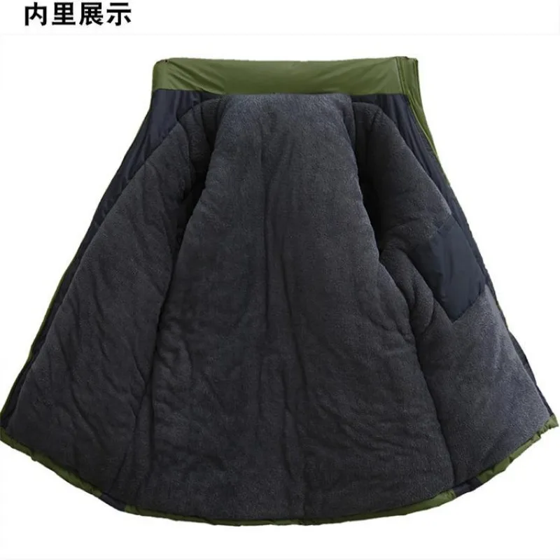 سترة حرارية شتوية للرجال، معطف سميك مبطن بالصوف مقاوم للماء ومقاوم للرياح، سترة متينة مقاومة للبرد في الهواء الطلق #2