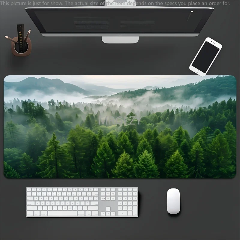 

Cloud Forest Mouse Pad Large Size Rubber Base Anti-slip PC Desk Accessories Mousepad for Office and Gamer Keyboard Mat Decor Rug