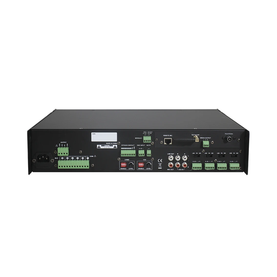 

240W Power Amplifier Hifi Amplifier 6 Zone Mixer Amplifier With Zone Volume Control