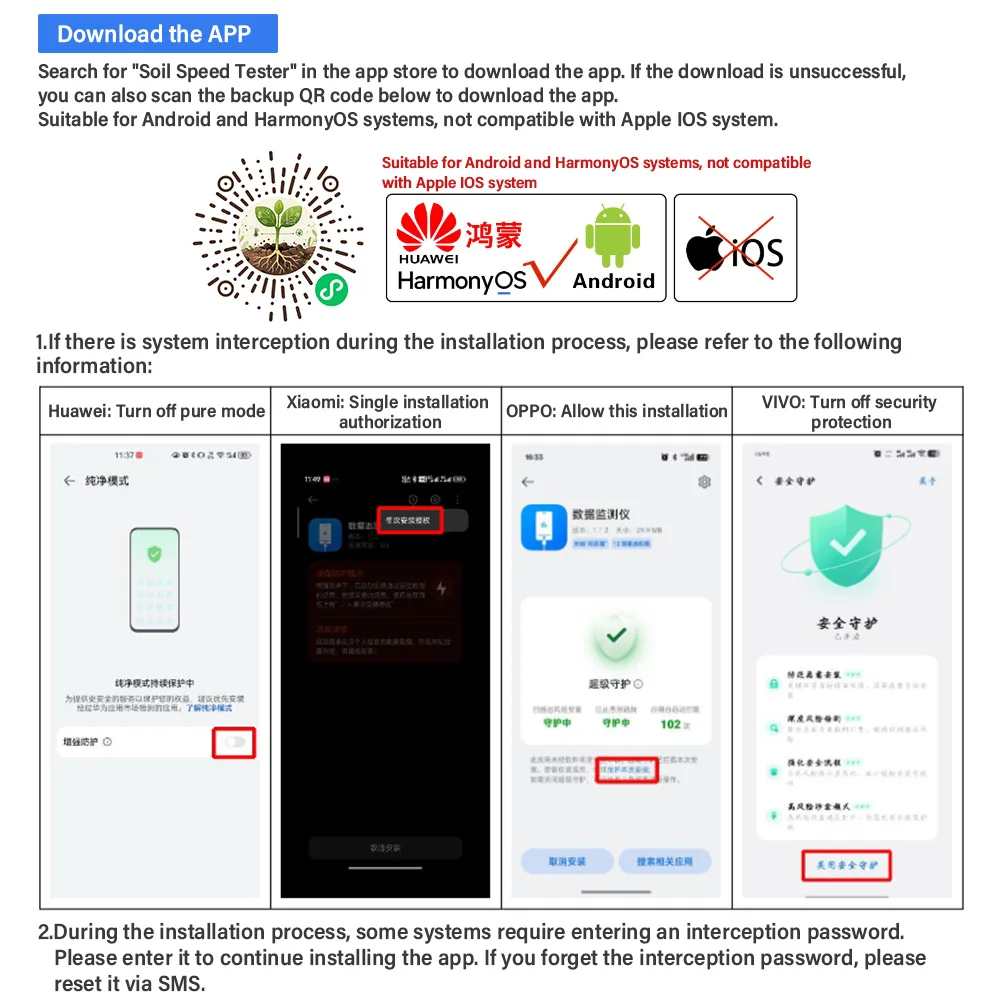 8-in-1 Bodentester NPK PH-Meter EC Temperatur Feuchtigkeits- und Fruchtbarkeitsdetektor IP68 Wasserdichter Sensor für Smart Farming und Garten – Detail 7