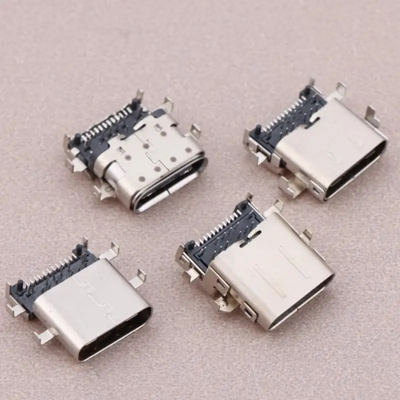 2Pcs Laptop Type-c Charging Port Power Connector Jack For E480 E485 E580 E585 E590 E490 R480 E15 Gen 1 For ThinkPad