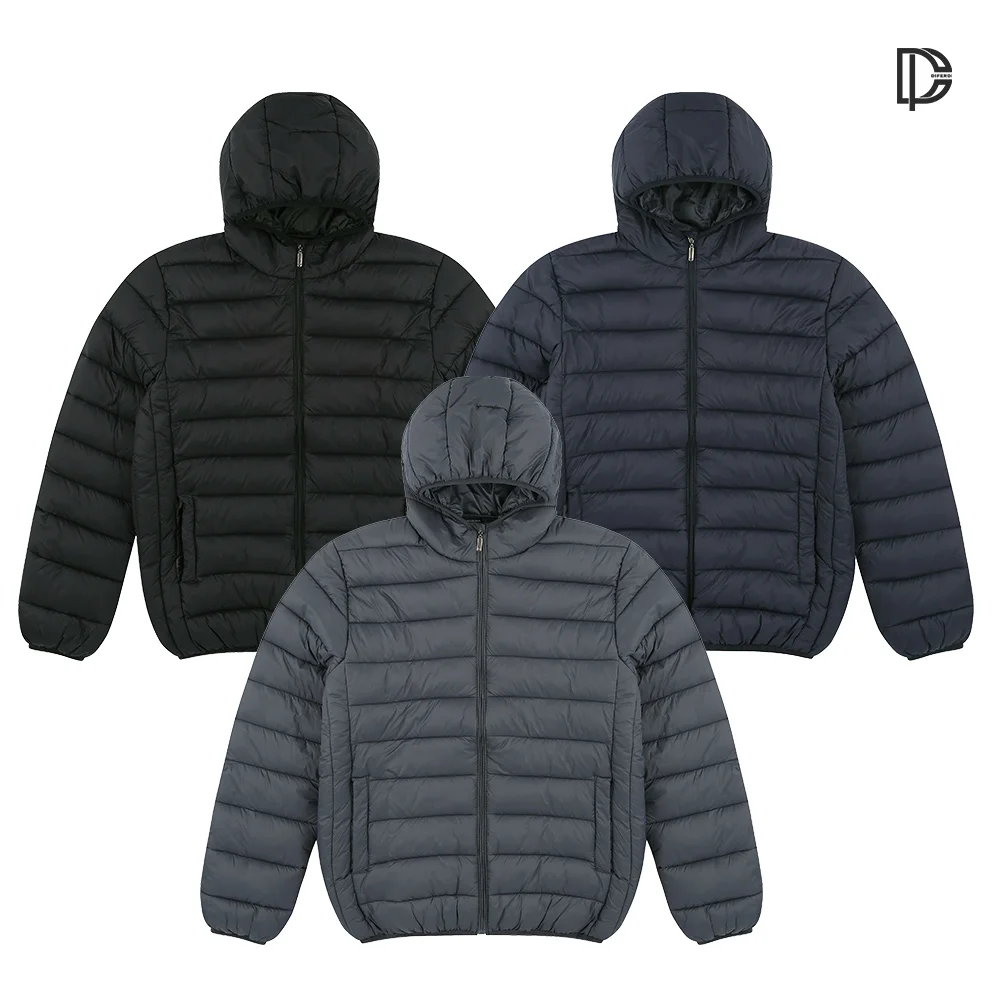 Diffy Chaqueta acolchada con capucha para hombre de invierno