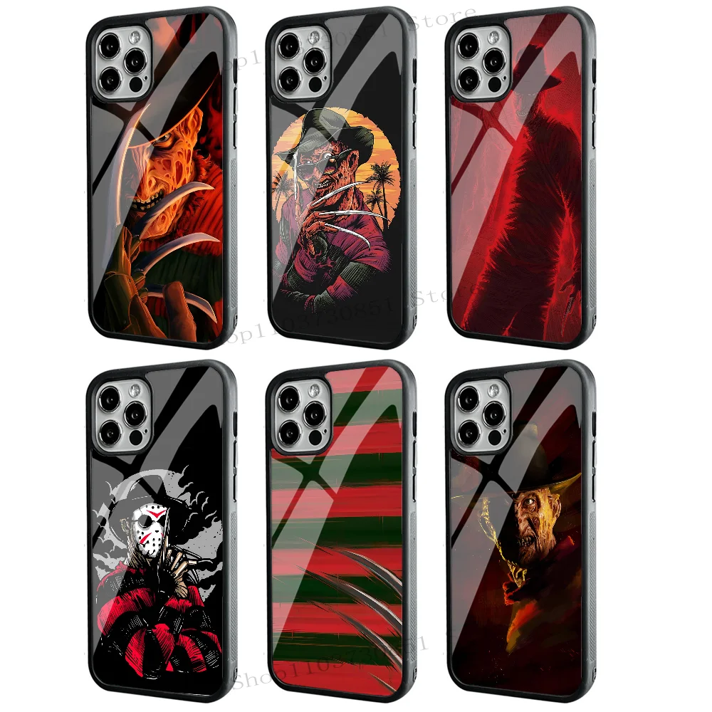 F-Freddy Horror Movie K-Krueger Phone Case Strong Magnetic For IPhone 15 14 13 Pro Max 11 12 Mini Alex Mirror For Magsafe