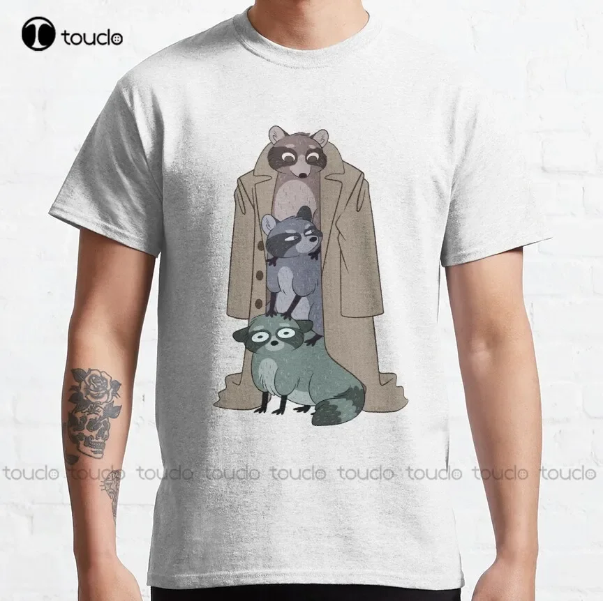 Clever Disguise Raccoon Racoons Animals Classic T-Shirt Dad Shirt Cotton Outdoor Simple Vintag Casual Tee Shirts Xs-5Xl Unisex