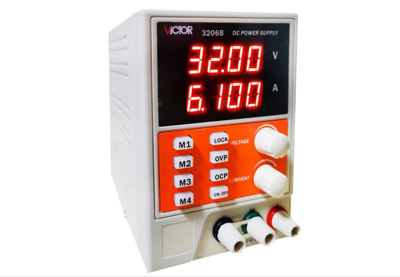 3206B 32V 6A DC Regulated Adjustable Switching Power Supply 4 Digits Display Variable DC Bench Program-Controlled Power Supply