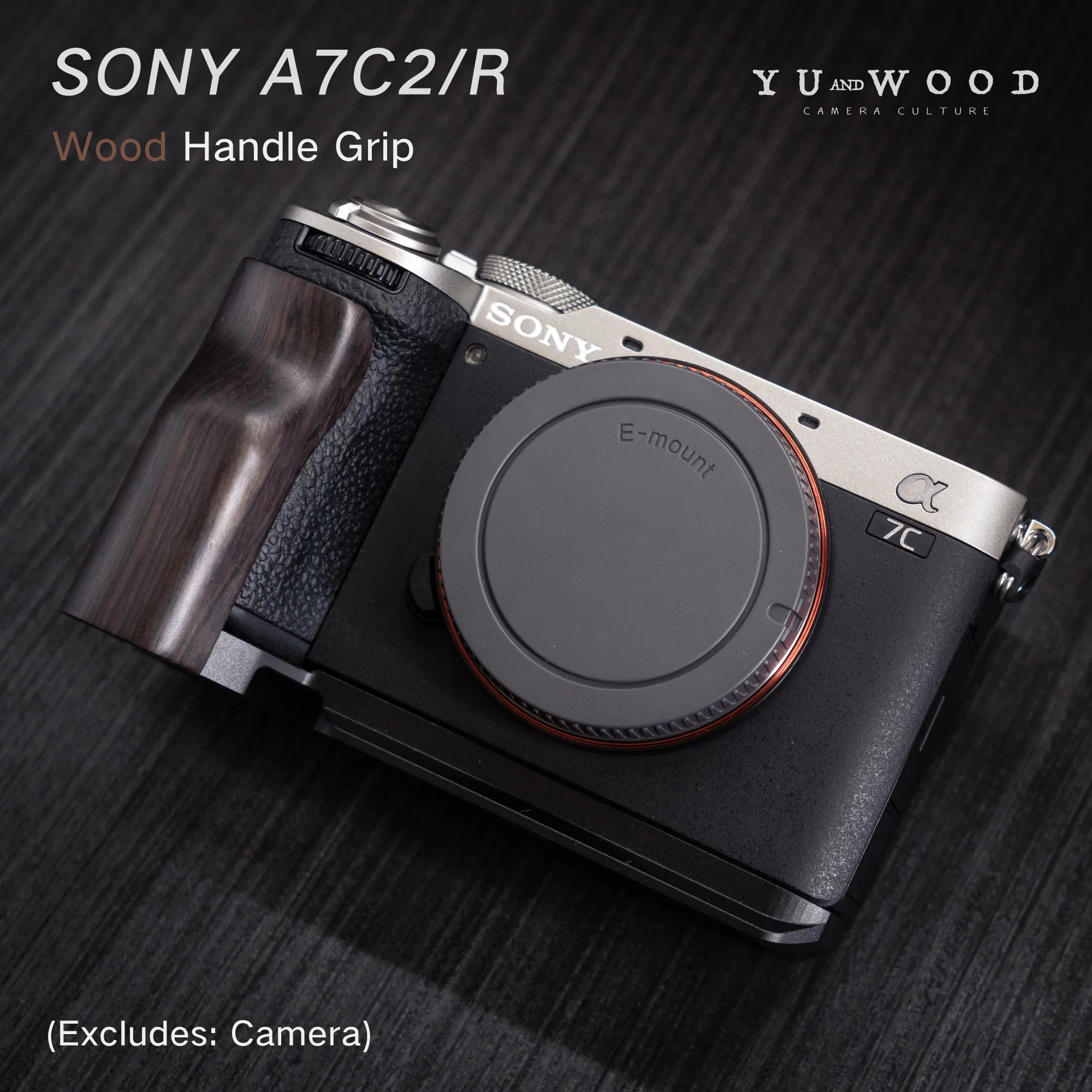 

Wood Hand Grip Holder Quick Release Plate L Bracket Base for Sony A7Cii A7CR A7C2 Aluminum Alloy Baseplate High quality