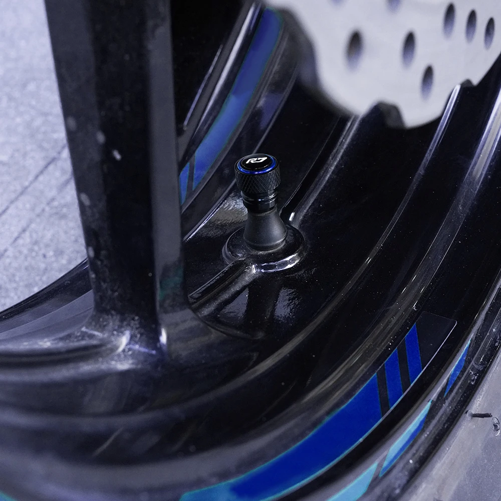 Per YAMAHA R7 YZF-R7 YZFR7 YZF R7 2021-2023 2024 Accessori Moto Piastra Ingrandita Cavalletto Laterale Piede Cavalletto Tappi Valvola della gomma