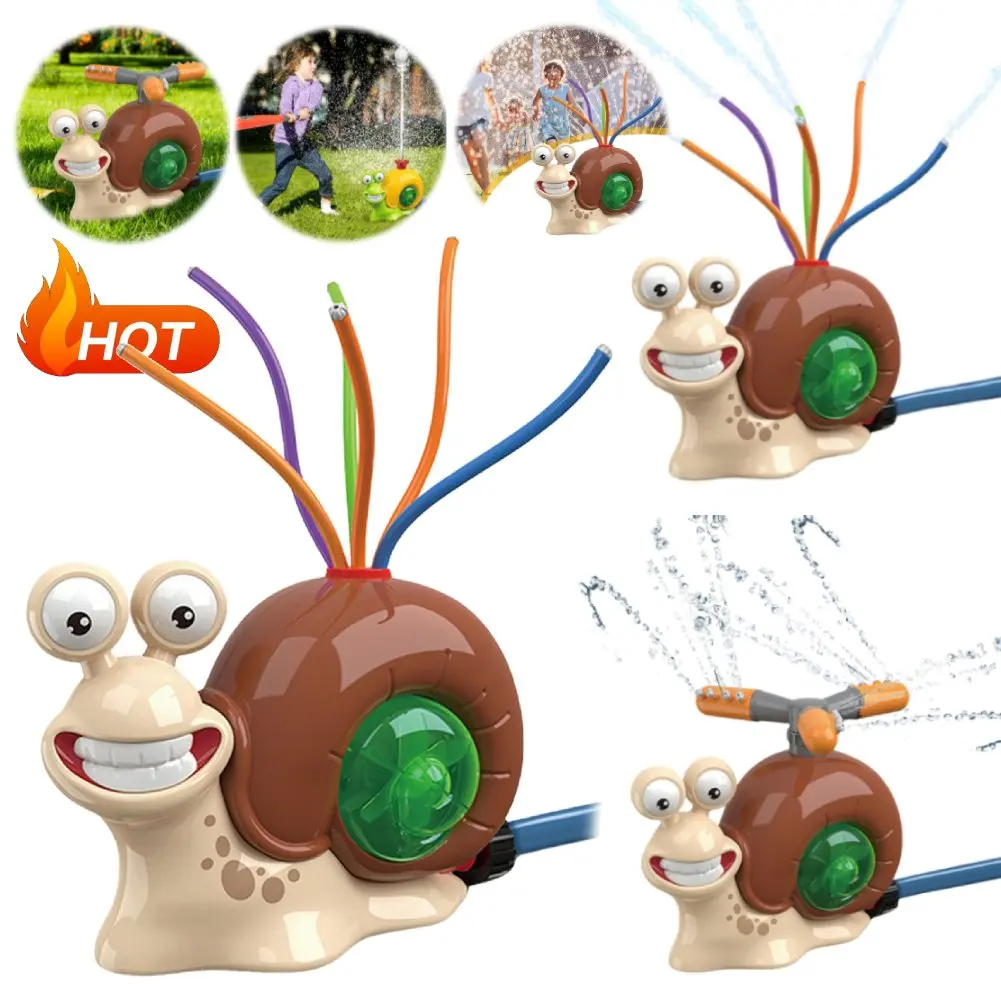 

Cartoon Snail Water Sprinkler Baseball Toy Water Sprinkler Spray Water Toys for Boys Girls Summer Backyard Lawn Pool Party Fun