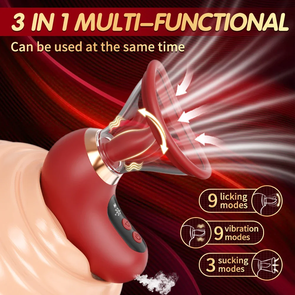 APP Control Clitoral Sucker Vibrator Tongue Licking Nipple Vagina Massager Clit Stimulator Female Masturbation Sex Toy for Women - view 2