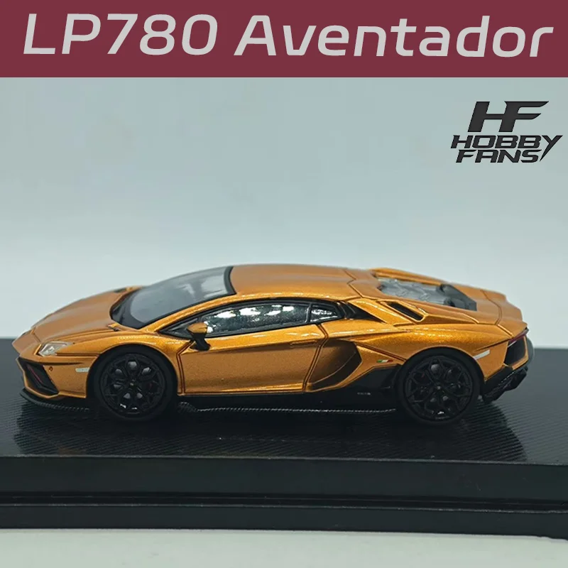 Hobby Fans 1/64 Lamborghini LP780 Aventador Legering Motorvoertuig Speelgoed spuitgieten Metalen Model Collectie Jongen Kerstcadeaus