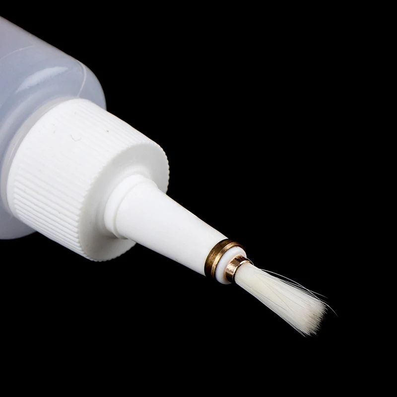 1pcs 50ml Plastic Clear Alcohol Rosin Solder Flux Paste Bottle Dropper With Brush Tools Accessories