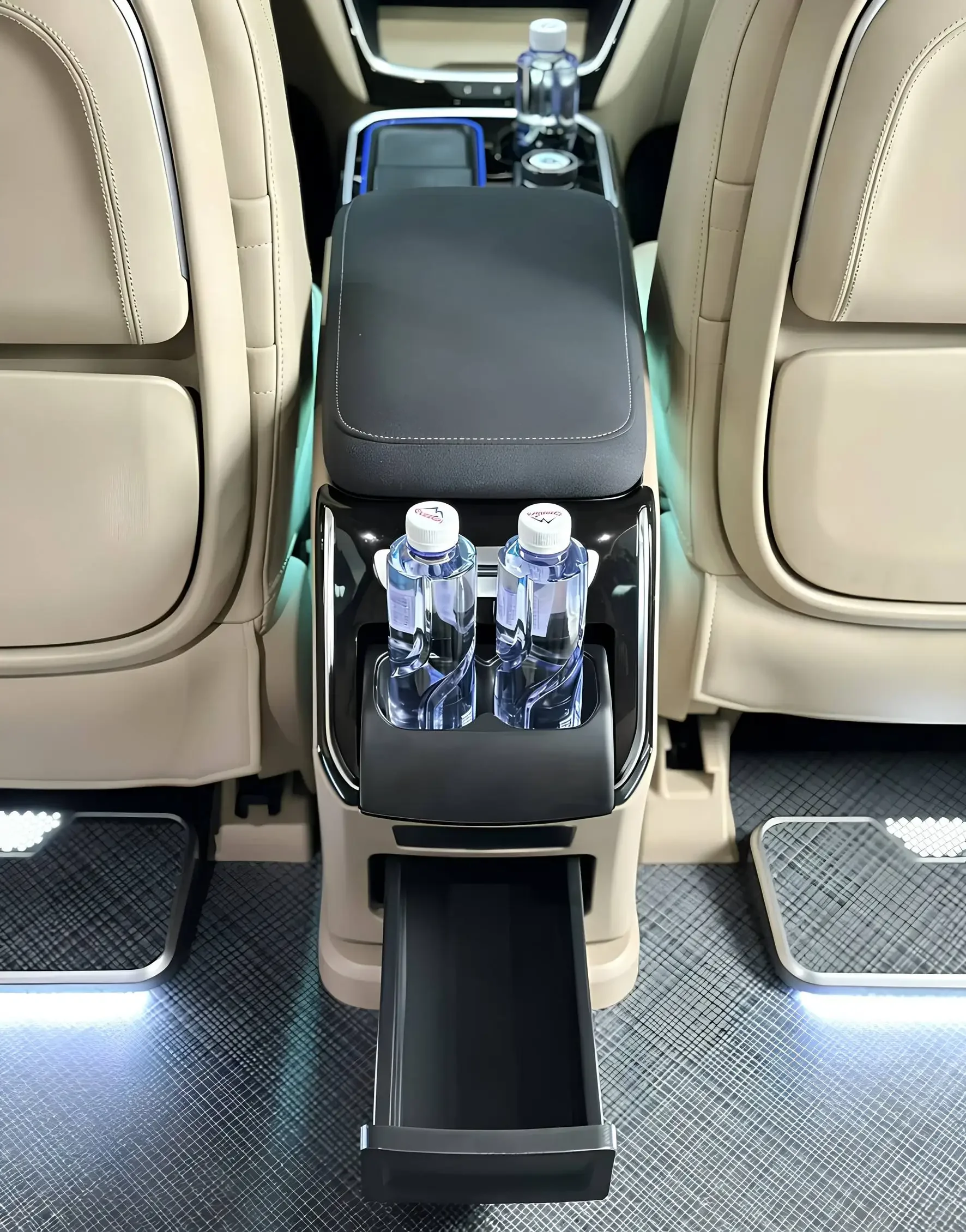 V-Class Vito Hiace Dual-Mode Freezer Refrigerator -6 55 Heating Electric Sliding Console Box Plastic Secop