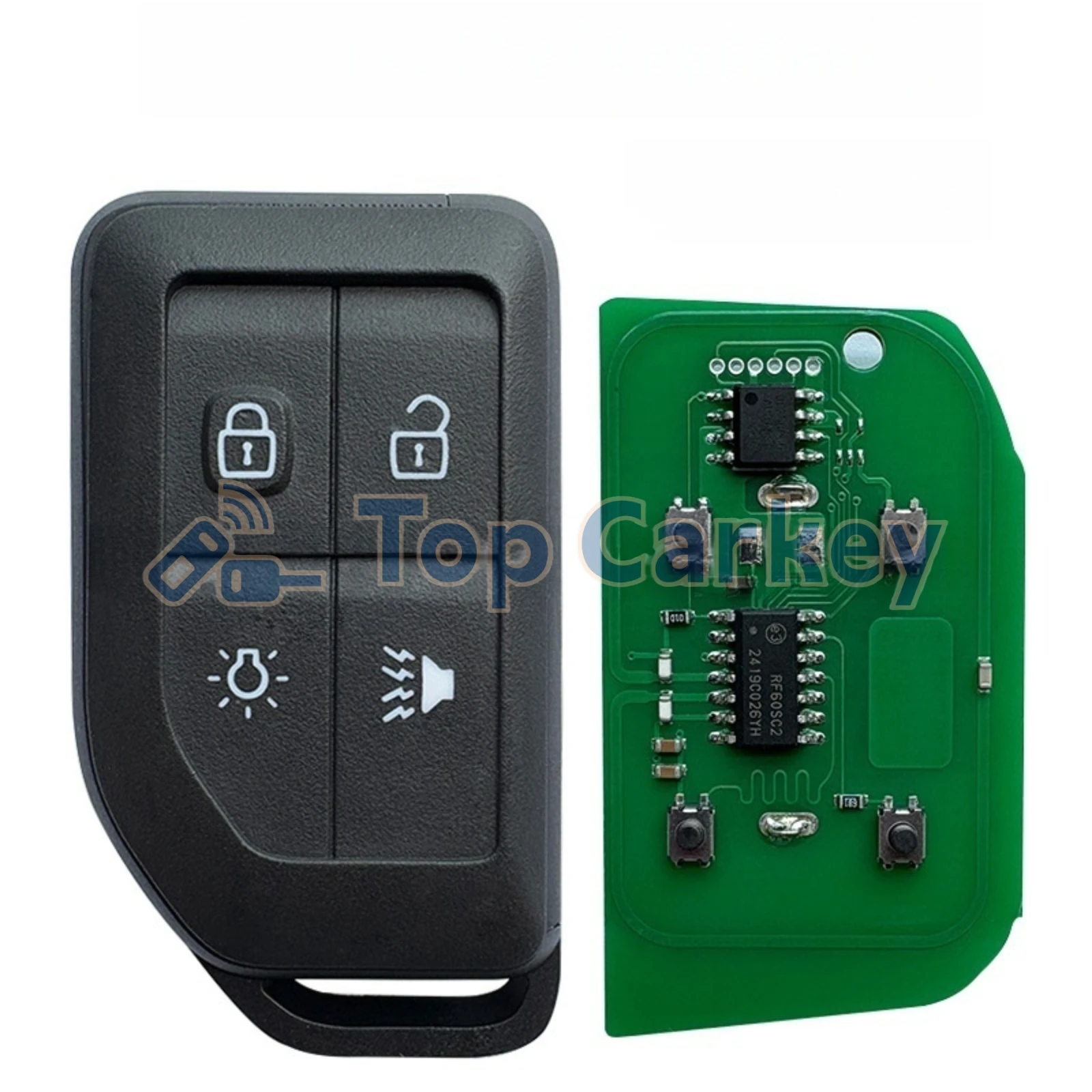 TopCarkey Truck Replacement Remote Control Fob 4 Buttons 433MHz FSK for Volvo FM FH FH16 Aero 780