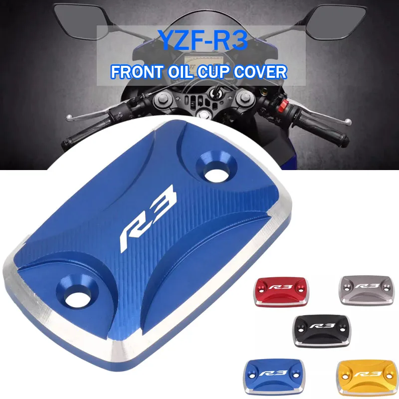 For YZF-R3 YZFR3 YZF R3 2015-2023 Motorcycles Front Brake Reservoir Fluid Tank Cover Oil Cup Cap