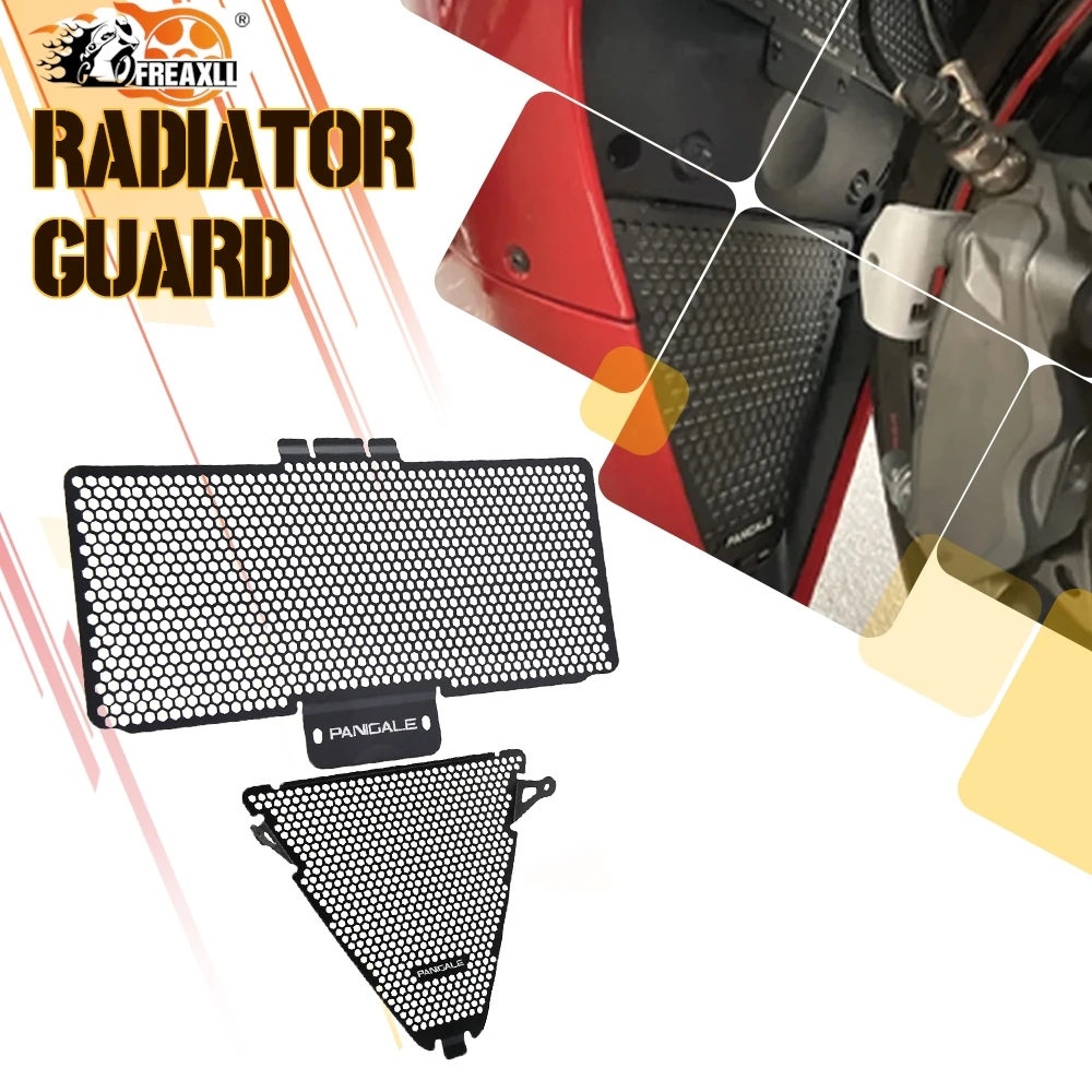 CNC Radiator Guard Grille For Ducati Panigale899 959 1199 RS 1299R FE/S PanigaleV2 Motorcycle Accessories Cover Cooler Protector