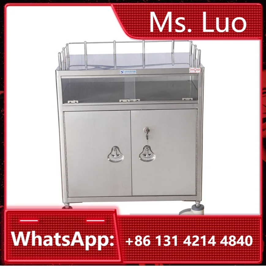 

Больничная тележка для лечения из нержавеющей стали 304, тележка для медицинских инструментов, тележка для доставки