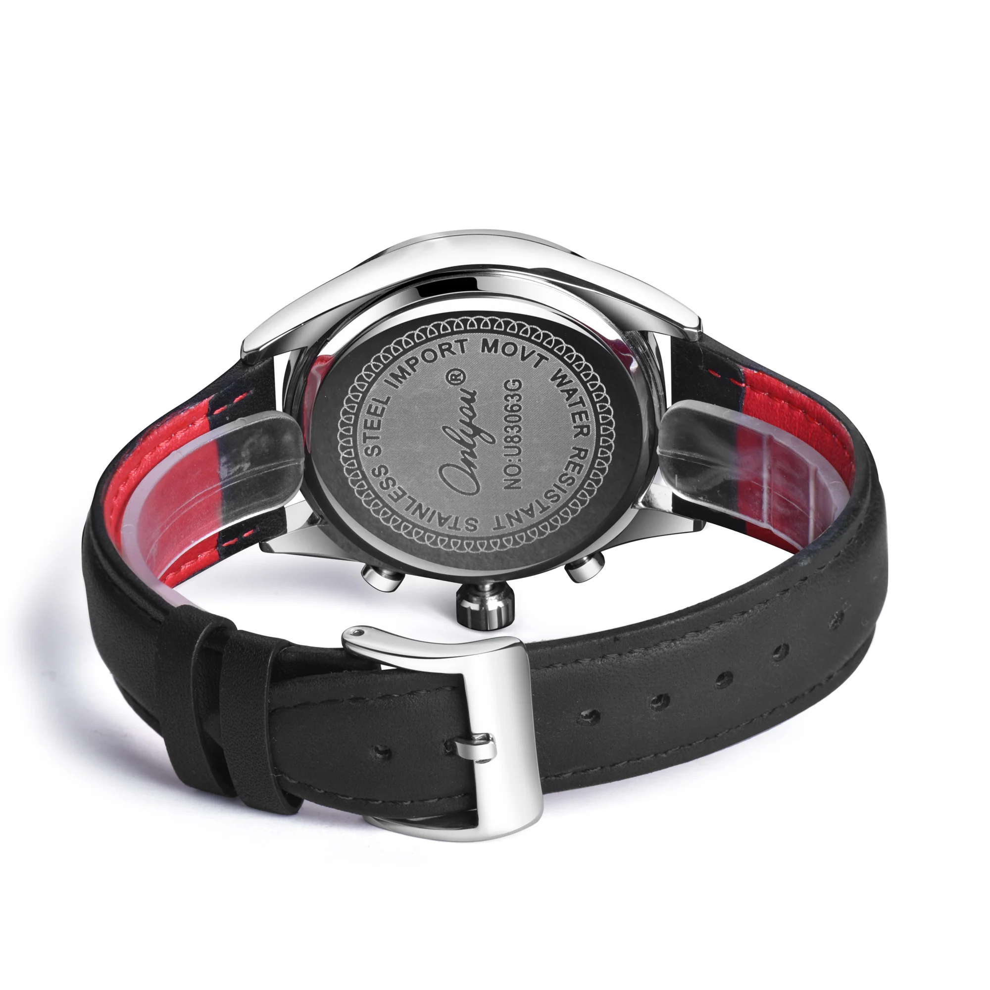 ساعة رياضية كاجوال أنيقة من ONLYOU للأزواج، ساعة يد رجالية ونسائية مقاومة للماء بحزام من الجلد الطبيعي، متضمنة صندوق الساعة