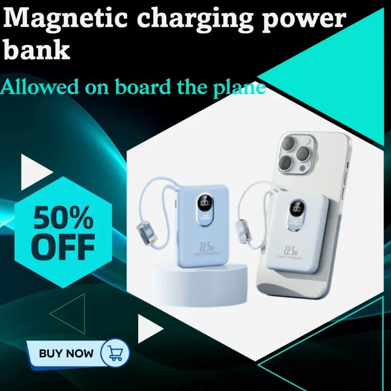 

5000/10000mAh Mini Magnetic Fast Charging Compact and Portable Power Bank