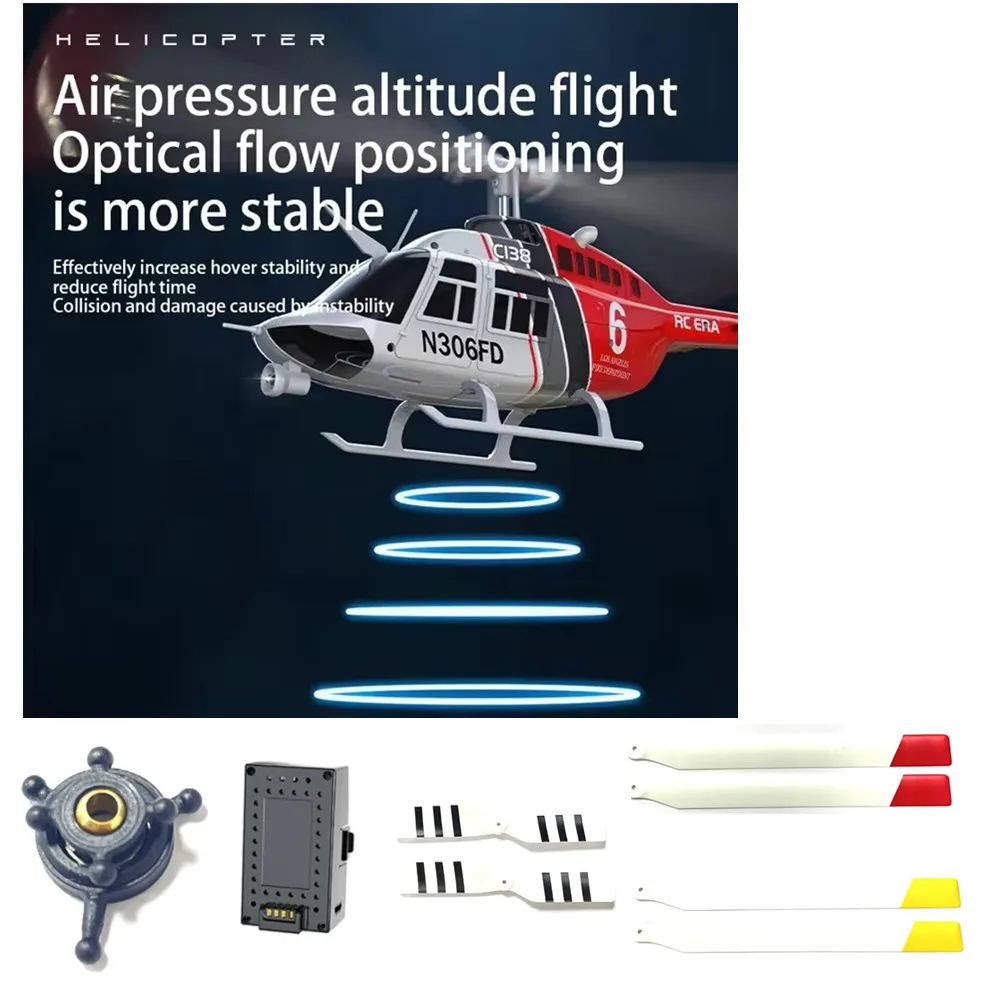 

RC ERA C138 Bell 206 Батарея 7,4 В 350 мАч, основное лезвие, хвостовое лезвие, RC ERA C138 Вертолет Bell 206 Запчасти