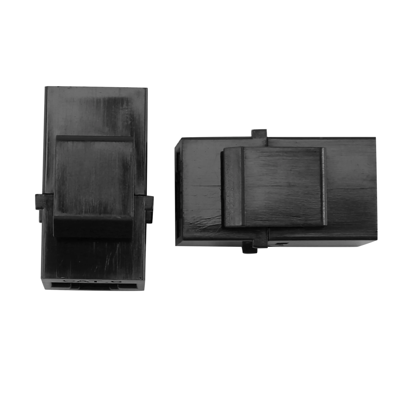 Conector de extensión RJ45 Cat6, 10 piezas, acoplador de red Ethernet LAN Cat 6, adaptador de extensión, negro