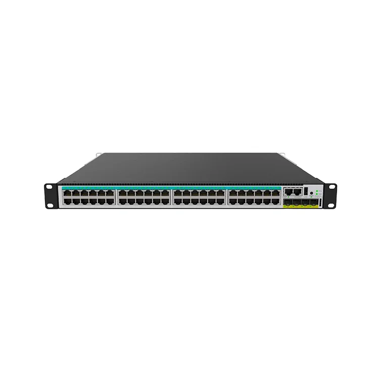 المهنية 24/48 منفذ 10G المدارة POE/HPOE محول شبكة إيثرنت المثبت على الرف VLAN QoS وظيفة 1 سنة الضمان OEM ODM