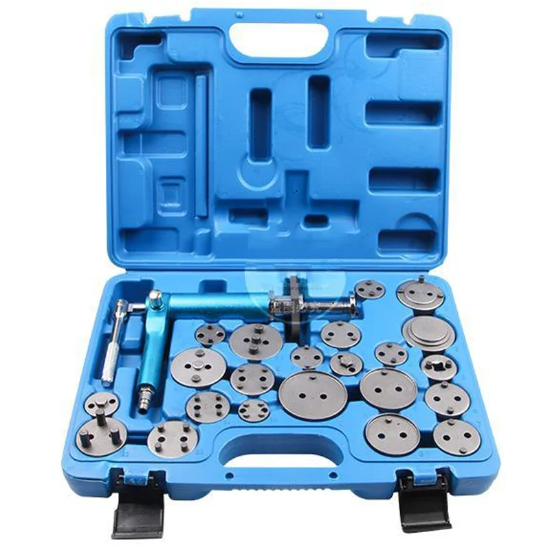 23PCS Pneumatic Disc Brake Cylinder Disassembly Tool Set Portable Auto Repair Tool Set Pneumatic Brake Disassembly and Assembly