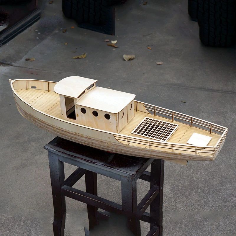 1:20 Naxos Fishing Boat Assembly Kit Model Basswood Laminate DIY Boat Model