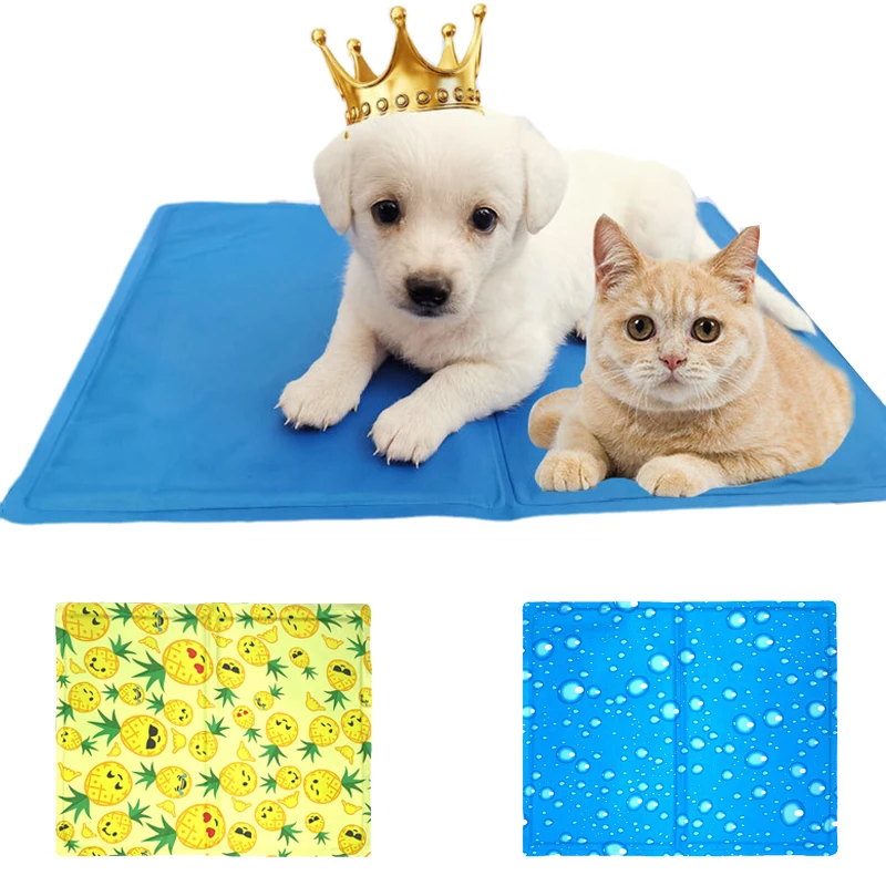 Gel Logistics Cooling Pet Ice Pad Mat for Dogs Cats Summer Puppy Dog Cat Cool Cushion Sleeping Mats Yorkies mascotas Accessories