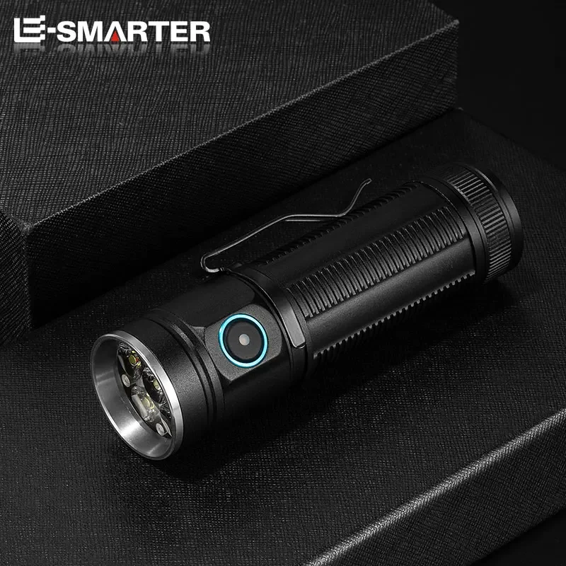 Powerful 6 LED EDC Flashlights 3000Lumen Portable Rechargeable Torch Outdoor Waterproof Hiking Camping Emergency Work Light