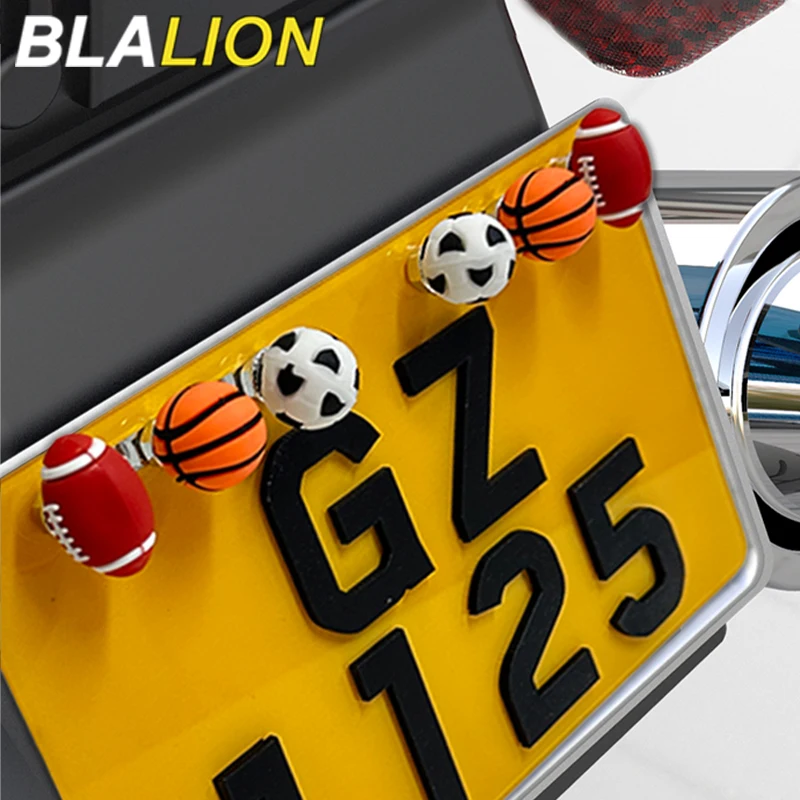 

BLALION Мотоциклетный болт рамы номерного знака, винт, шариковый декор, крепежная крышка для грузовика, болты рамы номерного знака автомобиля, винт для любого 6 мм