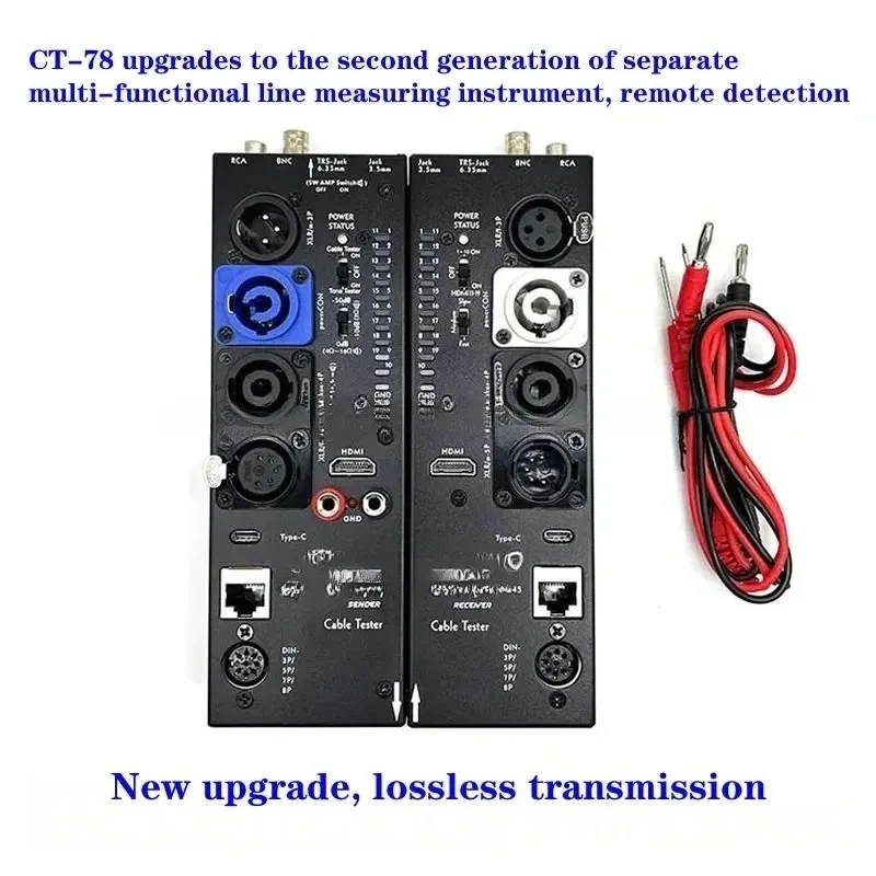 Separate multifunctional line tester CT-78 or CT-88 , XLR signal line tester, HDMI automatic audio side line tester