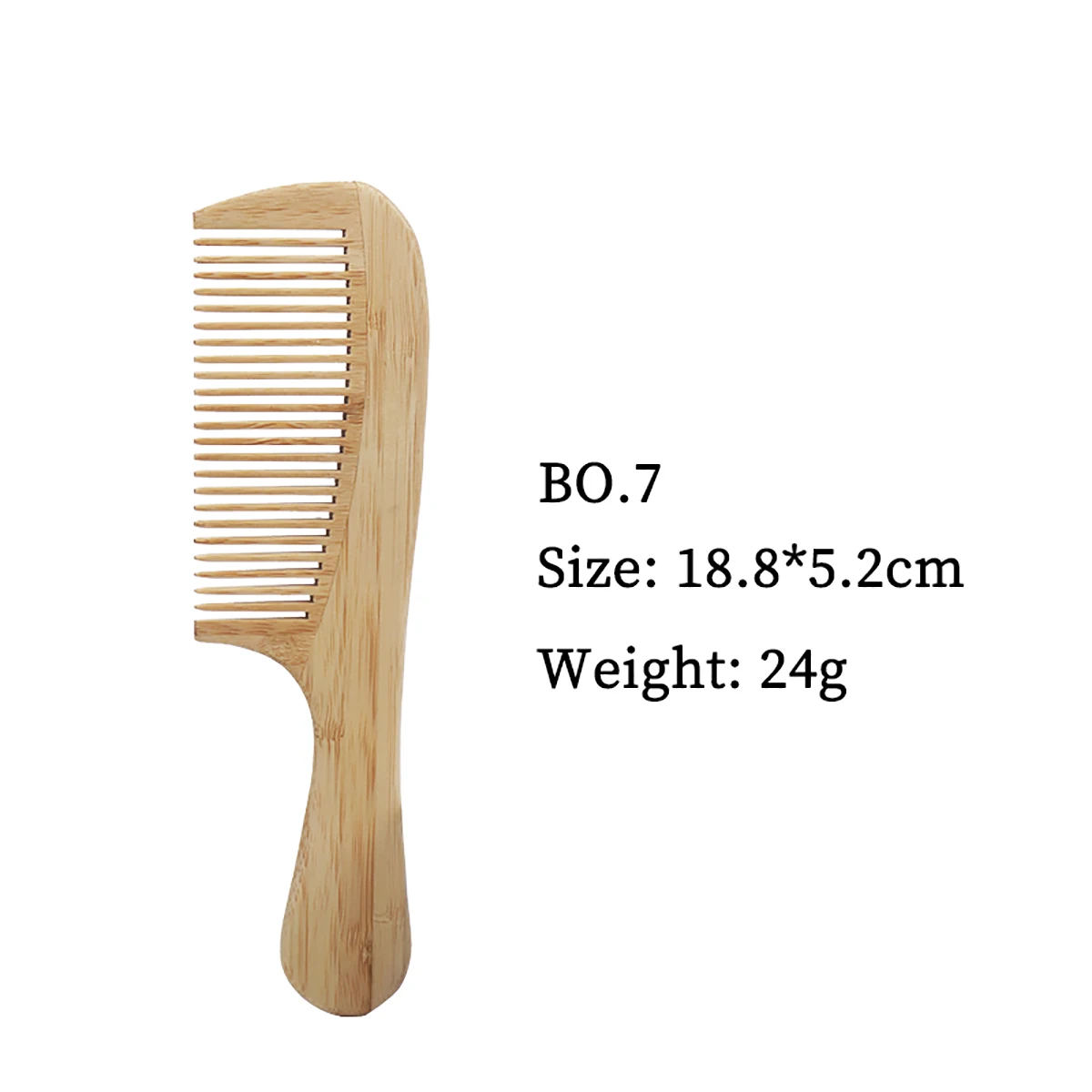 1 Stück natürlicher Holzkamm, antistatisch, keine Grate, geeignet für Haar- und Bartstyling, für Haar-Accessoires – Detail 10