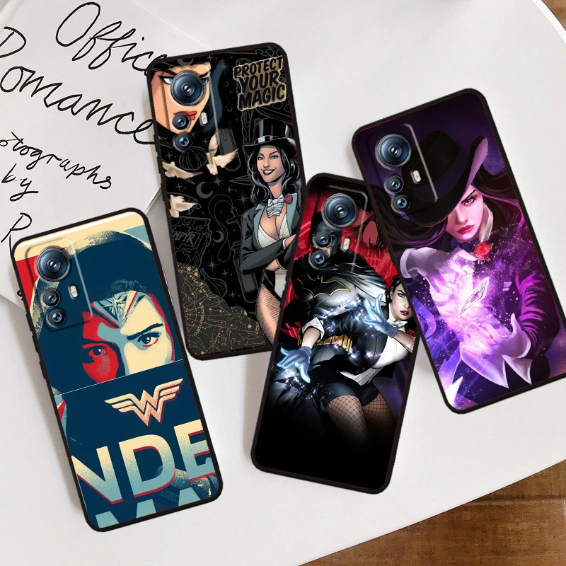 Z-Zatannas W-Wonders Woman Cool For Xiaomi Mi 14 13T 13 12T 12 11T 11i 11 10T 10 Pro Lite Ultra 5G Black Cover Phone Case