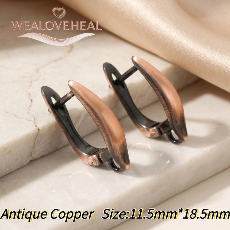 schmuckherstellung zubehör,Vintage Antik-Bronze Ohrhaken, Antik-Kupfer-Messing Ohrringhaken für Handgemachte DIY Schmuckherstellung – Detail 22