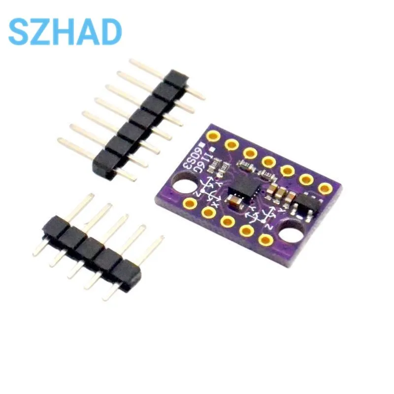 BMI160 GY-BMI160 6DOF 6-Axis Rate Gyro Gravity Accelerometer Modul Sensor IIC I2C SPI Protokol Komunikasi 3-5V
