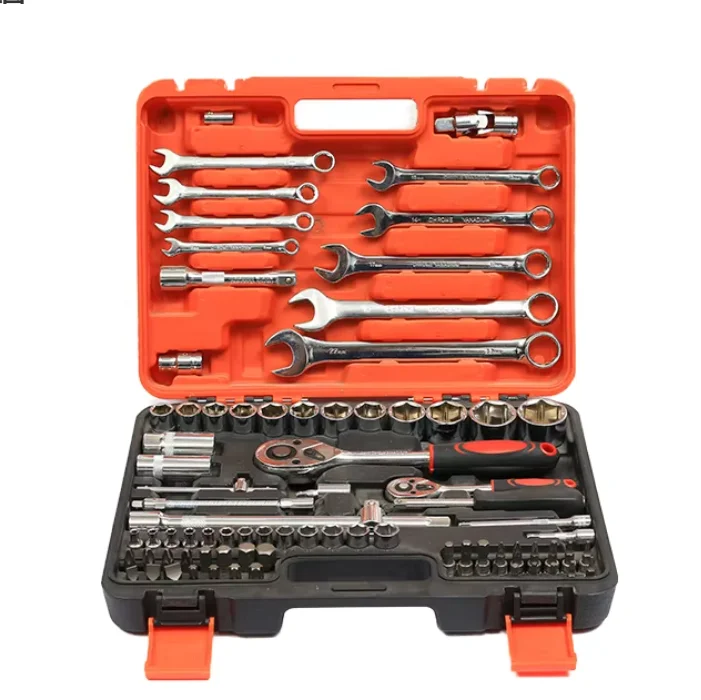 professional-82-pcs-socket-wrench-set-for-home-auto-repair-1-4\--3-8\-drive-metric-sae-sizes-steel-tool-kit-handle-case