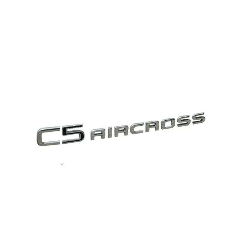 Picture 3: Apply to Citroen C5 AIRCROSS Tail mark Trunk label Auto Logos Alphabetic mark silver
