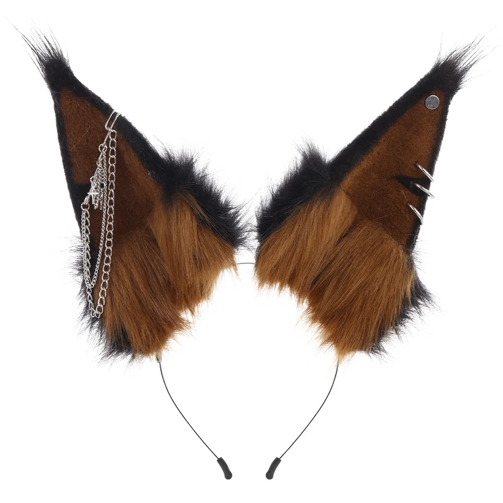 Performance Chain Accessories Cosplay Comics Animal Ear Headband Dog Ear Plush