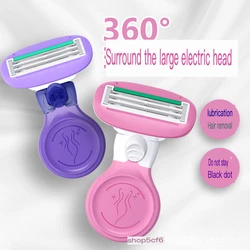 Shaver anti-scratch hair removal armpit hair shaver for women full body leg hair underarm pubic hair private parts