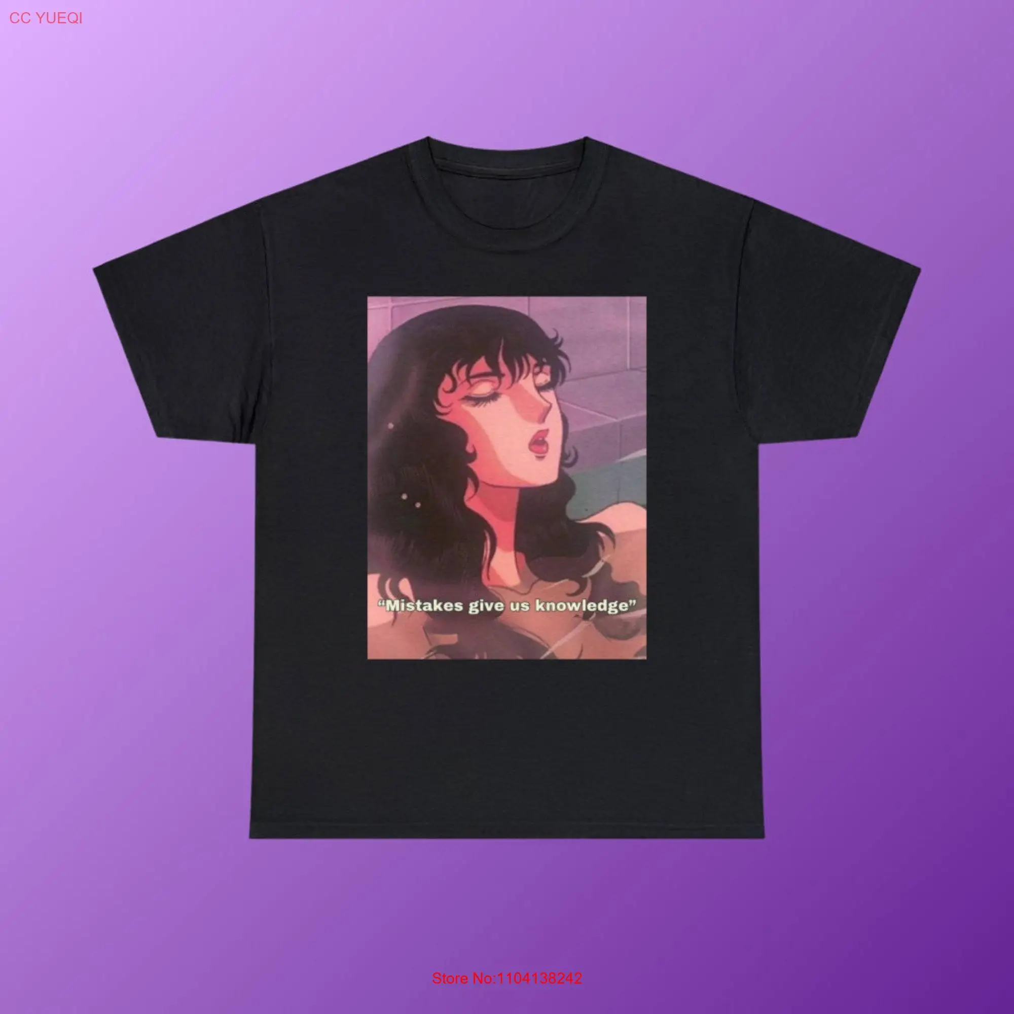 Quirky Anime T Shirt Flawed Genius Design Oversized Fun Apparel for Her Manga Aspirational Eco Friendly