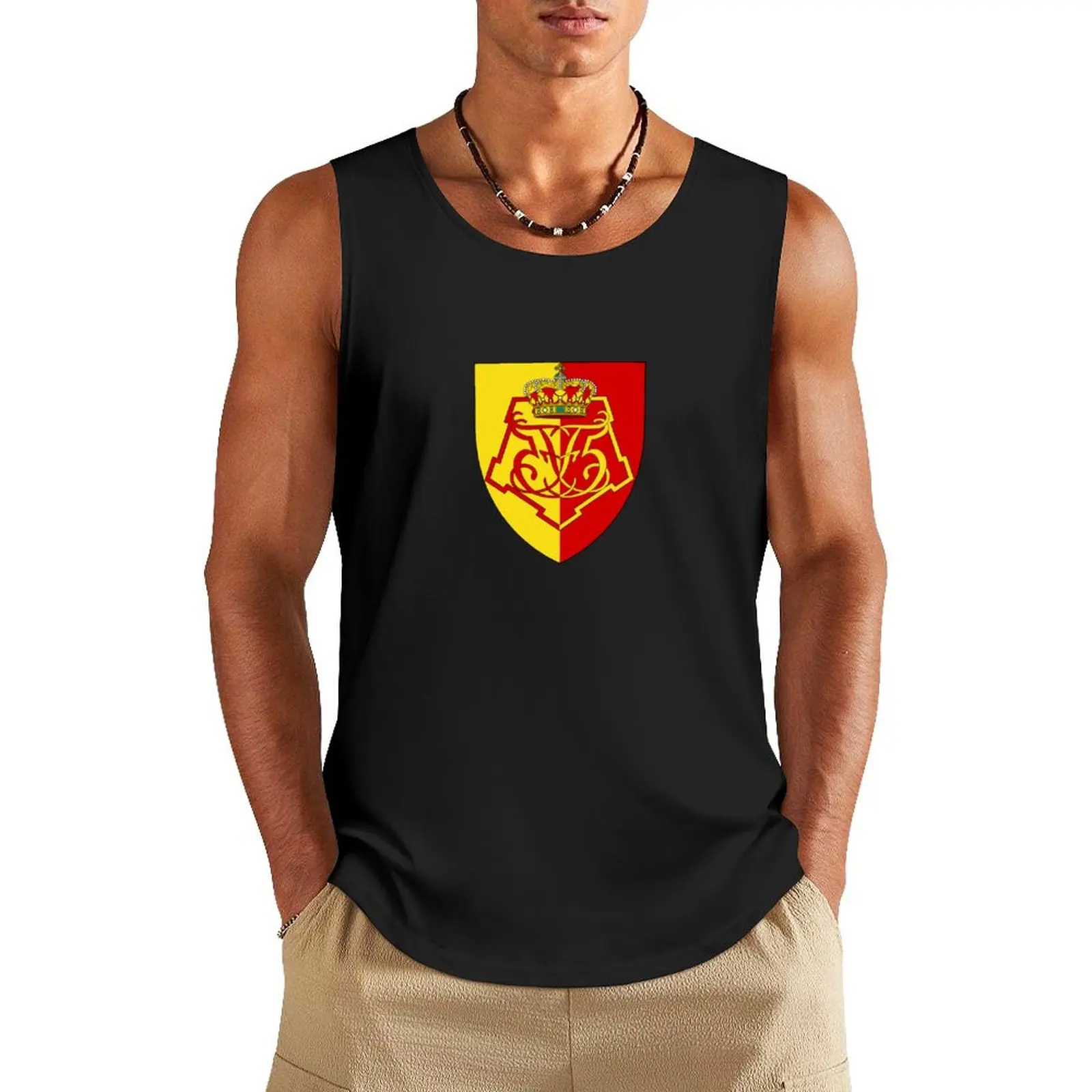 

Danske Livegiment Emblem Tank Top bodybuilding t-shirt sleeveless man shirts