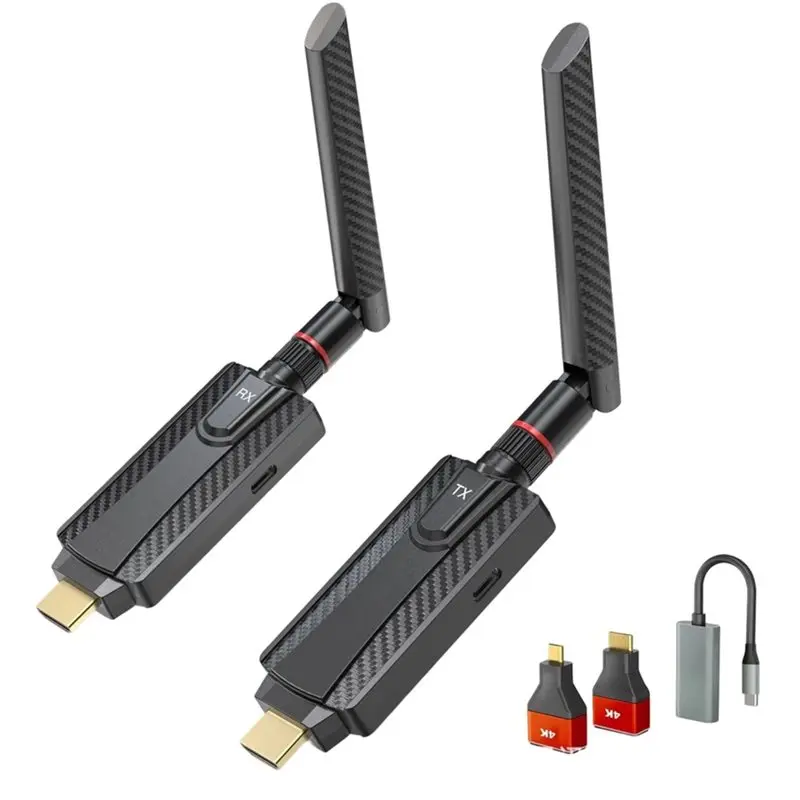 5G Hdml-Compatible Wireless Extender 200M High-Resolution Video Transmitter One To Many Receiver Screen Projector TV