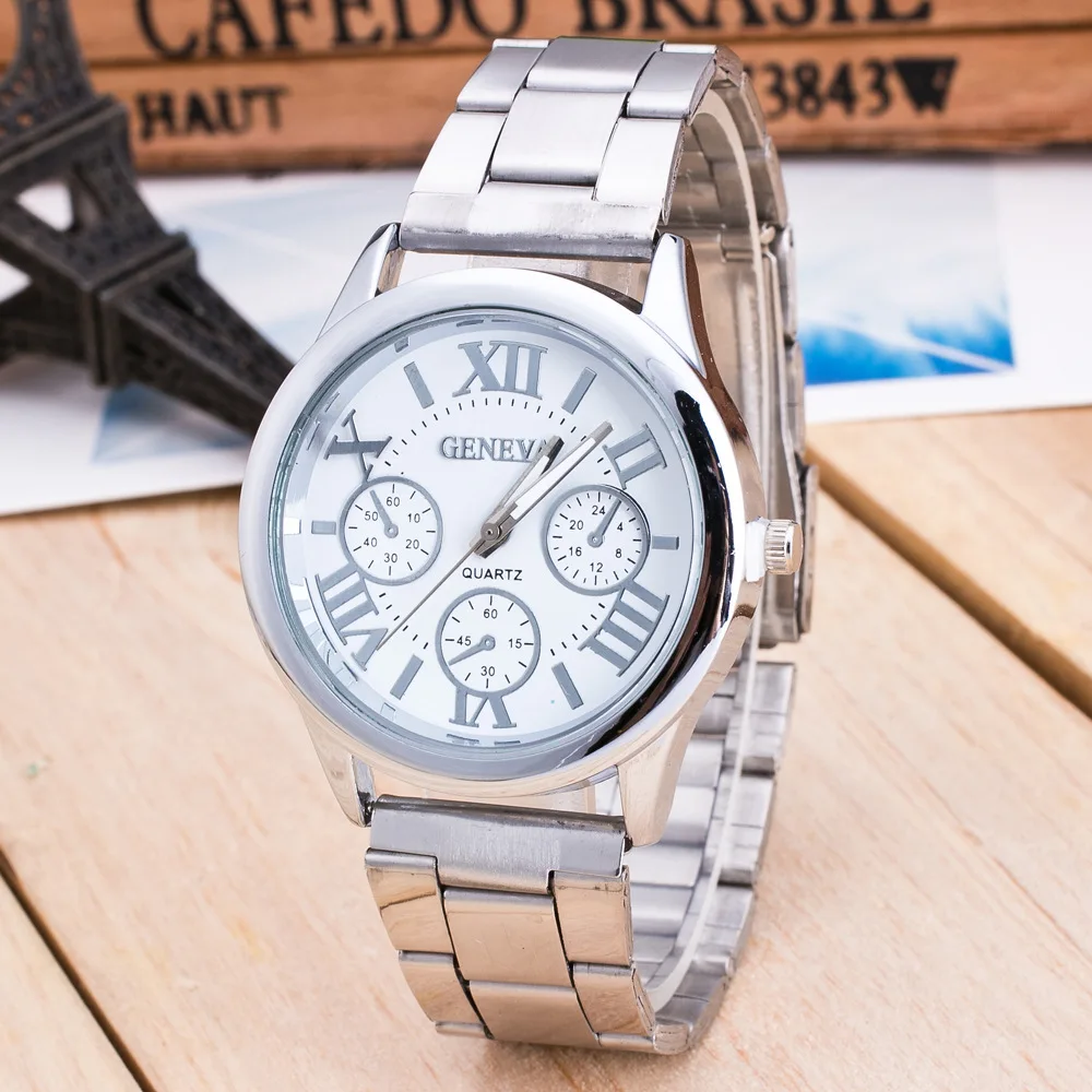 Quartz Movement High Quality Classic Women Stainless Steel Waterproof Ladies Watch